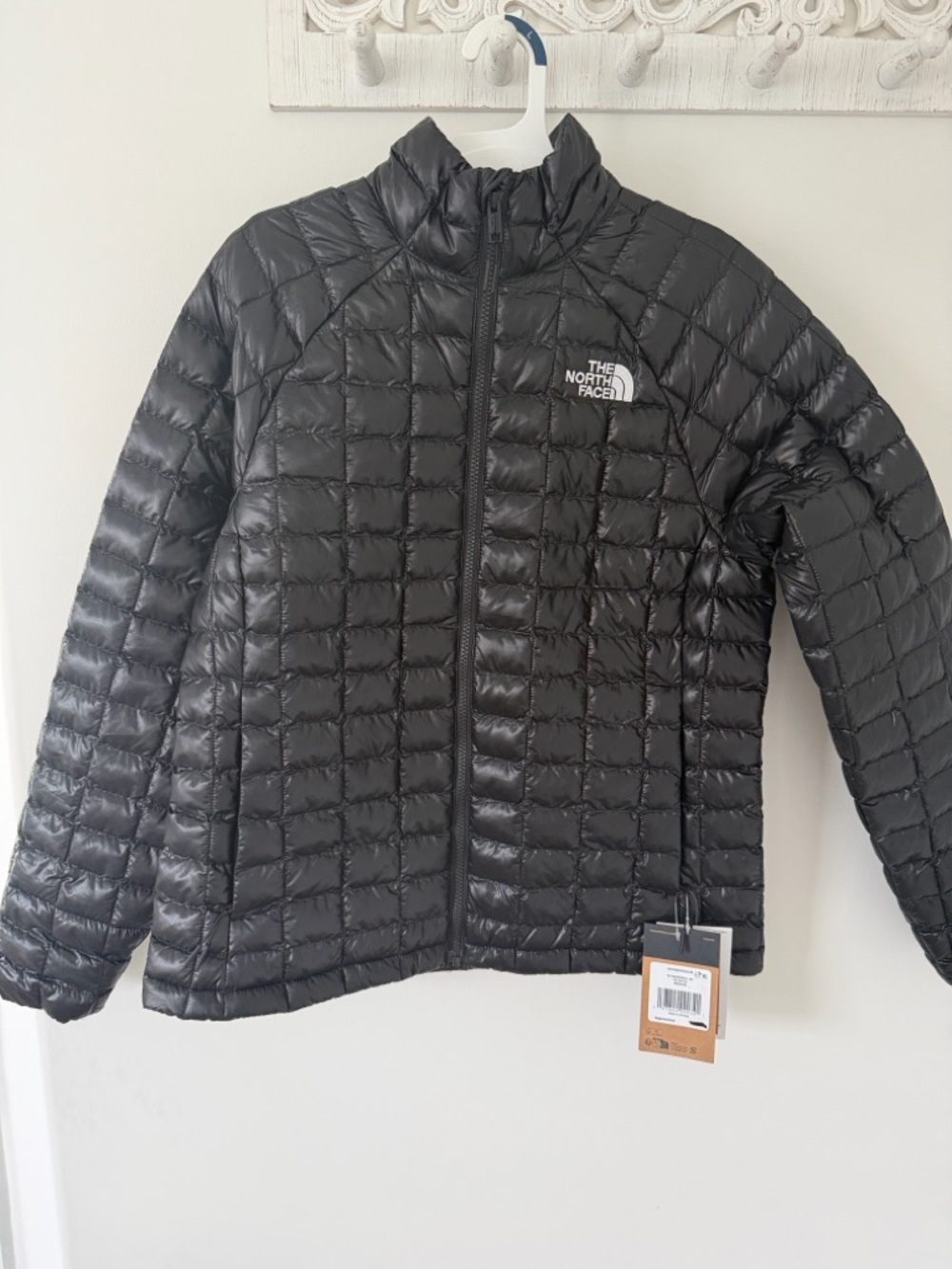 The North Face Black Quilted Down Jacket. Womens. Thermoball